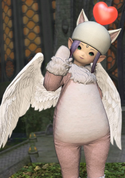 Wedding Moogle Minion beastmaster by Yuza Bai from «Coeurl»