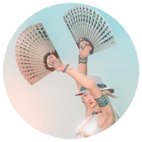 Ruthenium Folding Fans